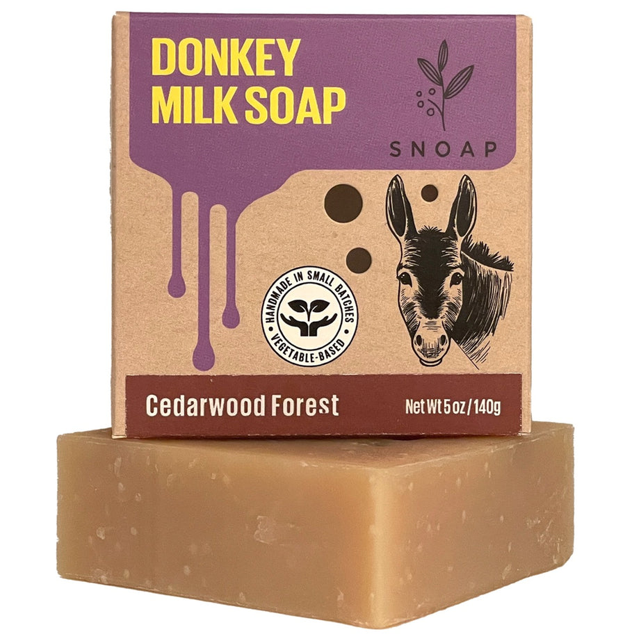 SNOAP Cedarwood Forest Donkey Milk Soap